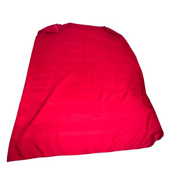 Red Holiday Tablecloth – Oblong, Fits 10–12 Seat Table (60” x 102”) - Picture 11 of 13